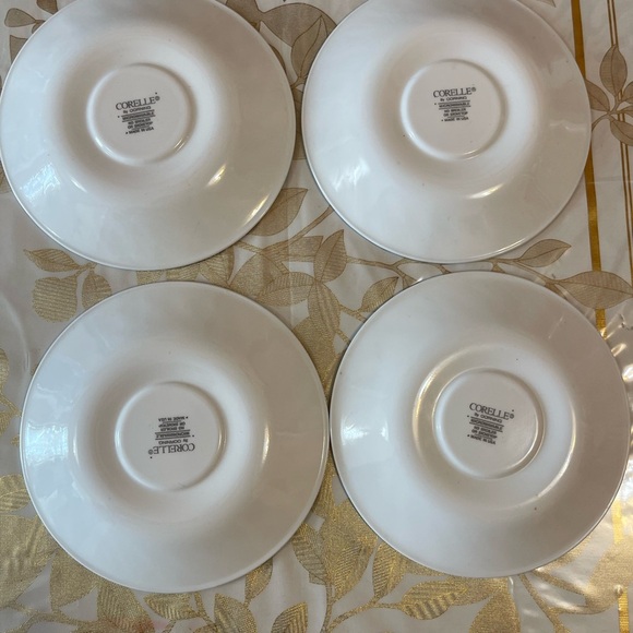 Set of 5 Corelle Corning Blue Velvet Saucers Plates 6 1/4" - Picture 2 of 5